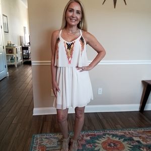 New off white Mini Sun dress